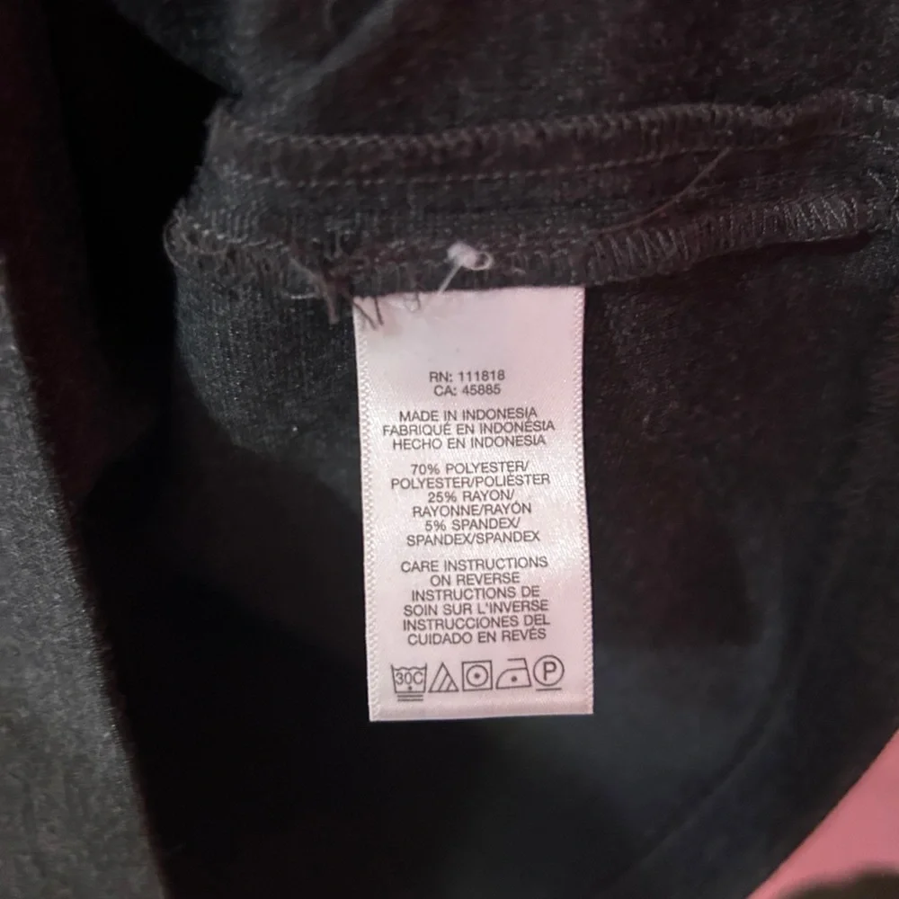 Michael Kors Charcoal Gray Derby Mini Dress with silver toggle Size Small